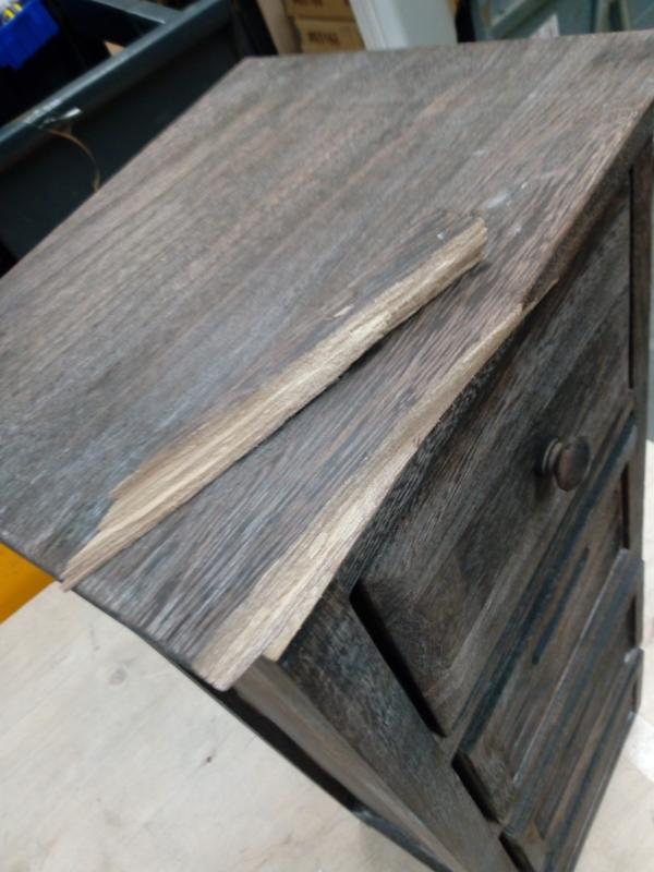 Kommode T18, Schubladenschrank Schrank, Ecke gebrochen