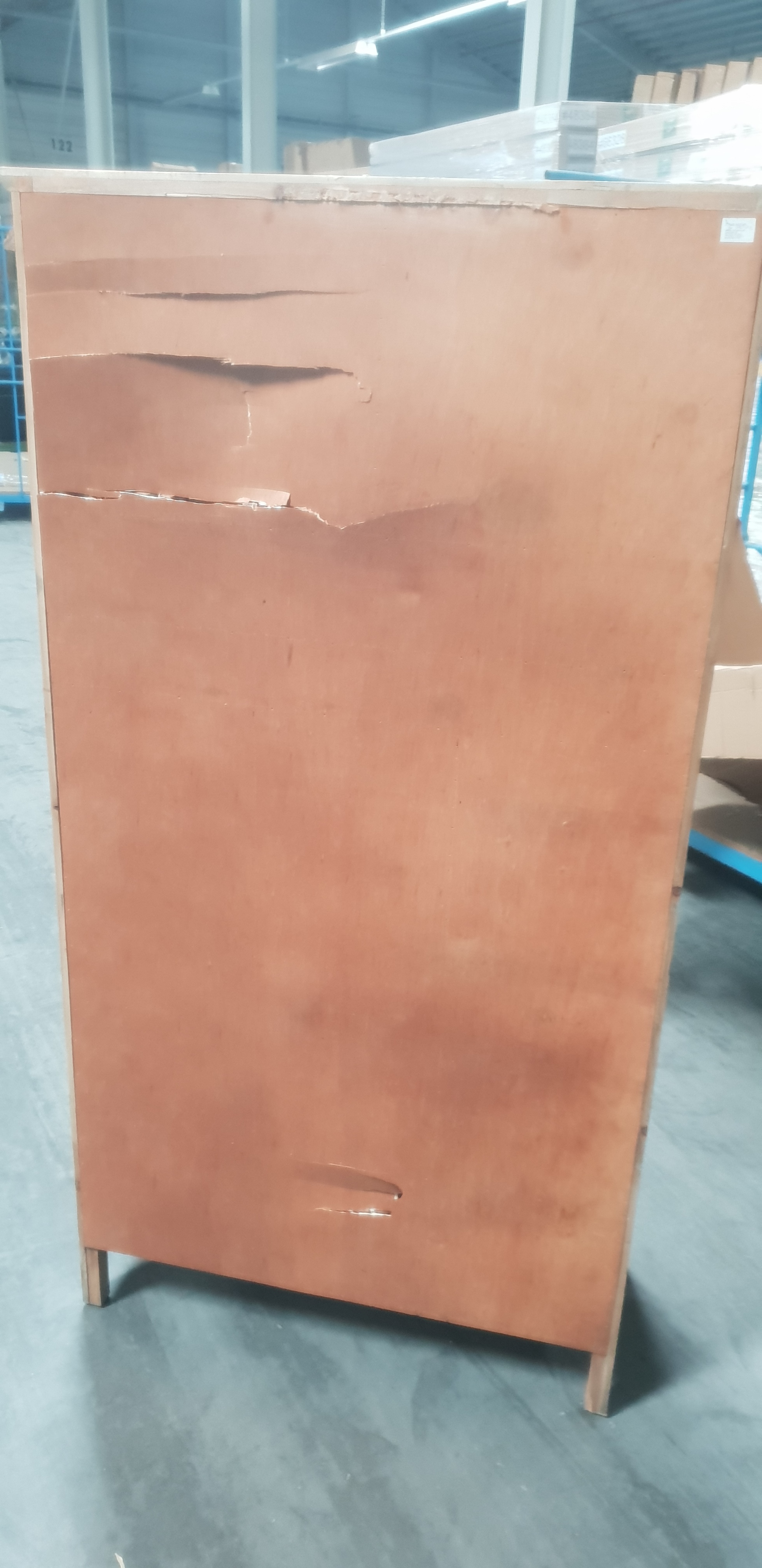 Apotheker-Schrank HWC-A43, Rckwand gebrochen